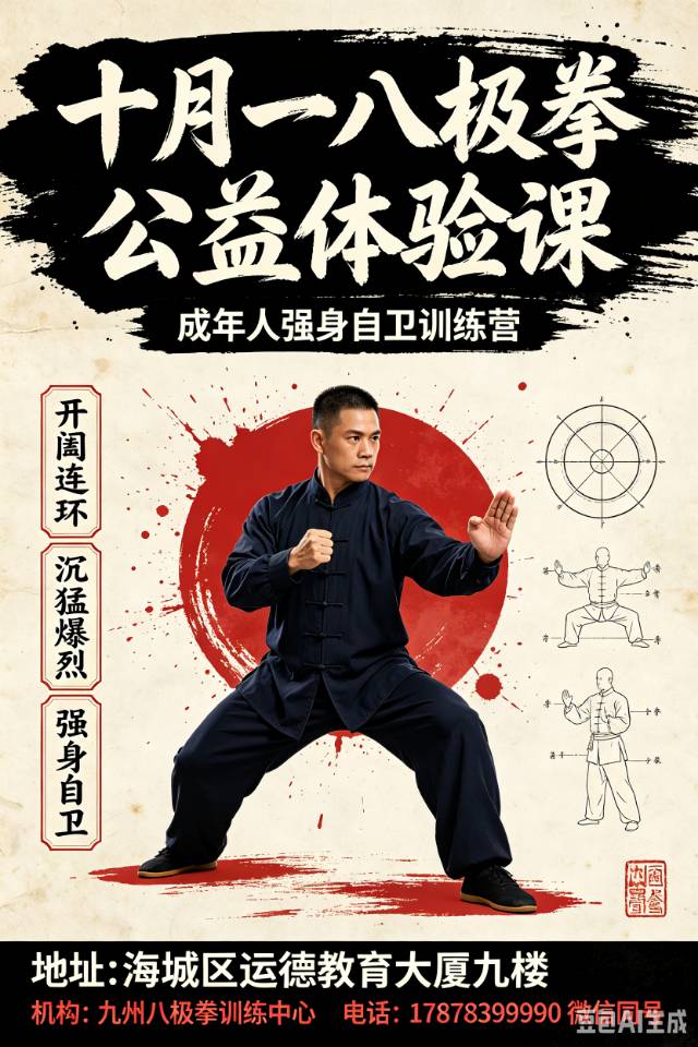 非遗八极拳公益课开班
